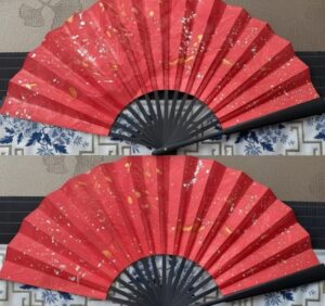 Handmade lacquer fan